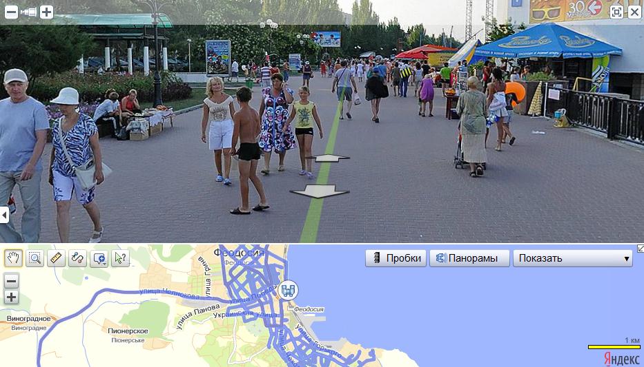 Feodosia by Yandex panoramic map