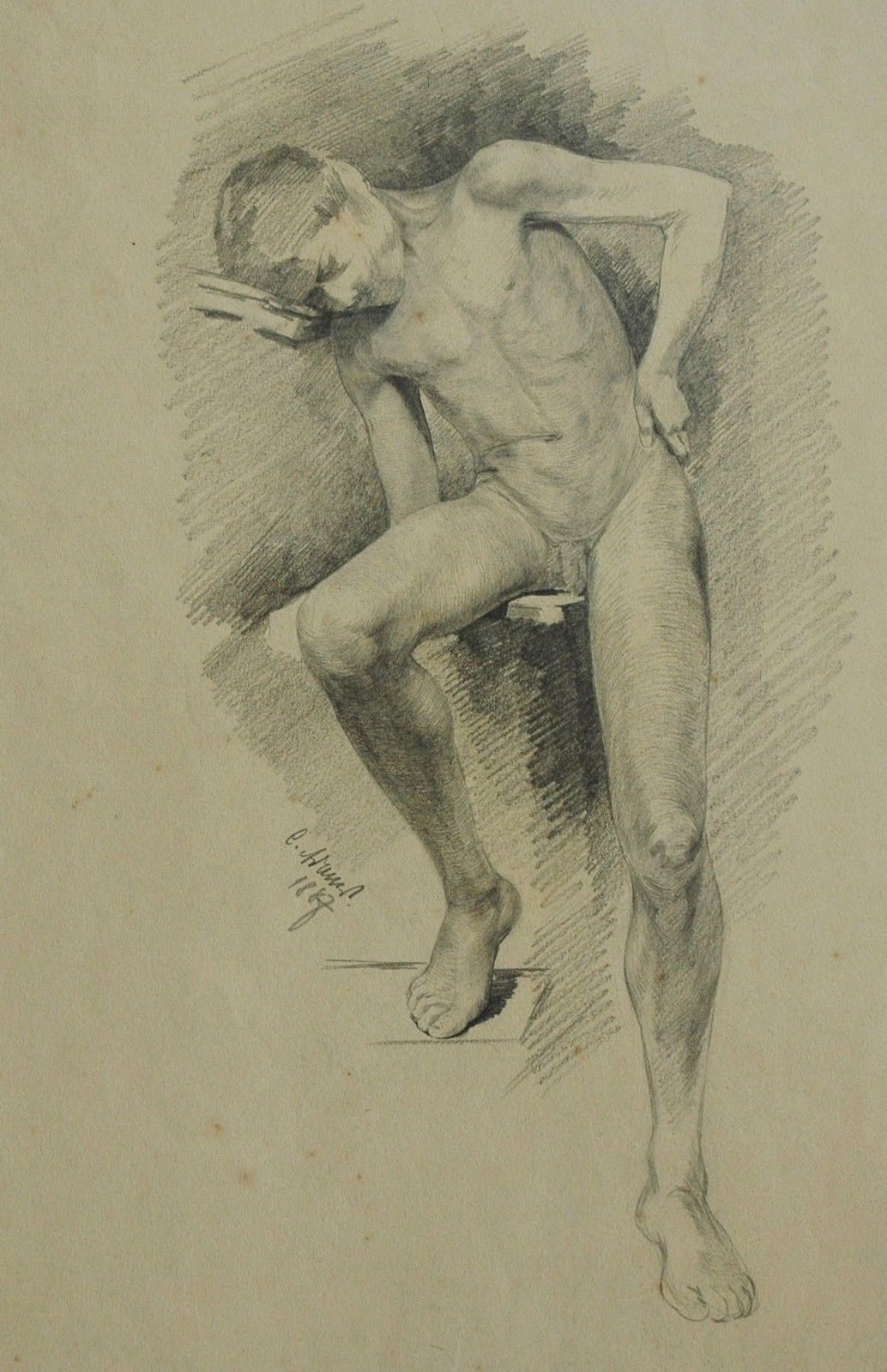 Karl Adams, datiert 1887- Knaben