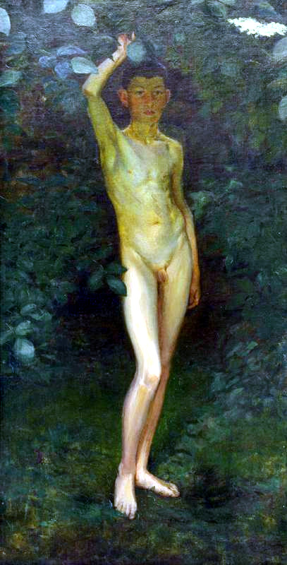 Nude Boy in the Forest undated.j