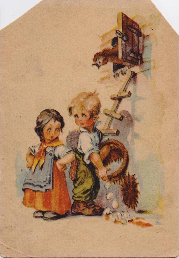 Французская открытка Детство 1.j
