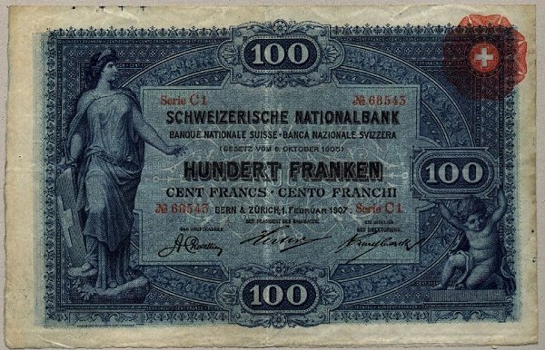Швейцария 100 франков 1907-го.jp