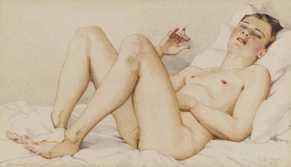 konstantin_somov_male_nude_with_