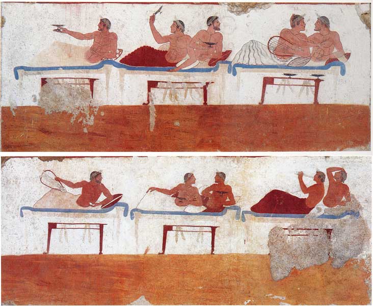 Tomb Of The Diver In Paestum, It