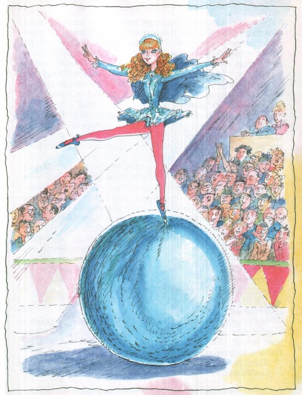 Композиция девочка на шаре
