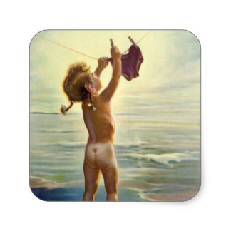 vintage_cute_child_hanging_laundry_at_the_beach_sticker-r9e4a9f5