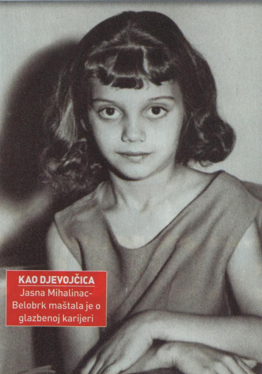 Ясна Михалинач-Белобрк в детстве